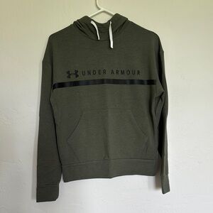 Under Armour Green Sweatshirt with Black Branding